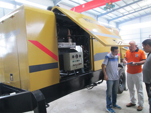 外商考察混凝土泵，成功訂購(gòu)！